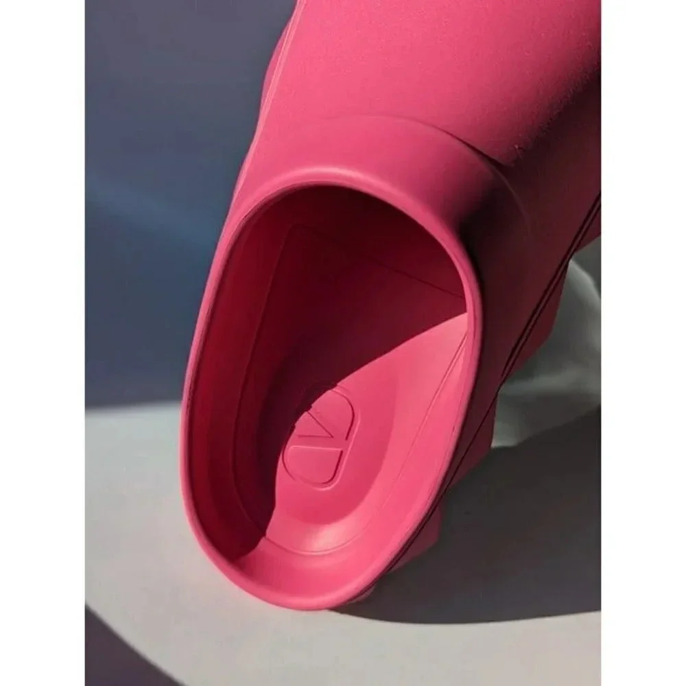 Valentino Garavani Men's Pink Roman Stud Turtle Slide Size 43 EU (MSRP $590)